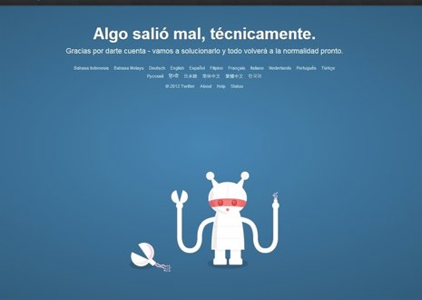 Problemas ténicos en Twitter