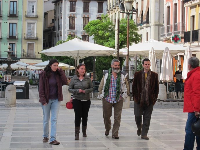El cantaor Juan Pinilla con Juan Manuel Gordillo, en Granada