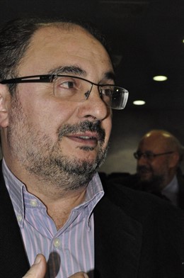 El secretario general del PSOE-Aragón, Javier Lambán.