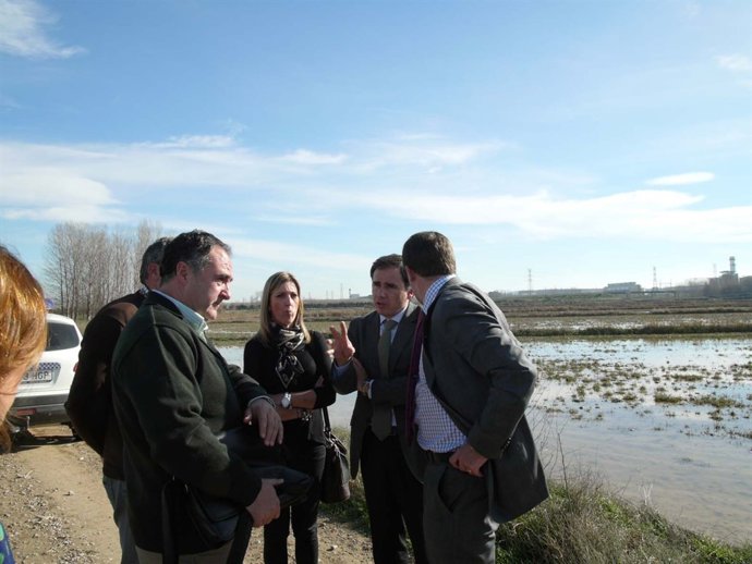 El presidente de la CHE visita varias localidades navarras.