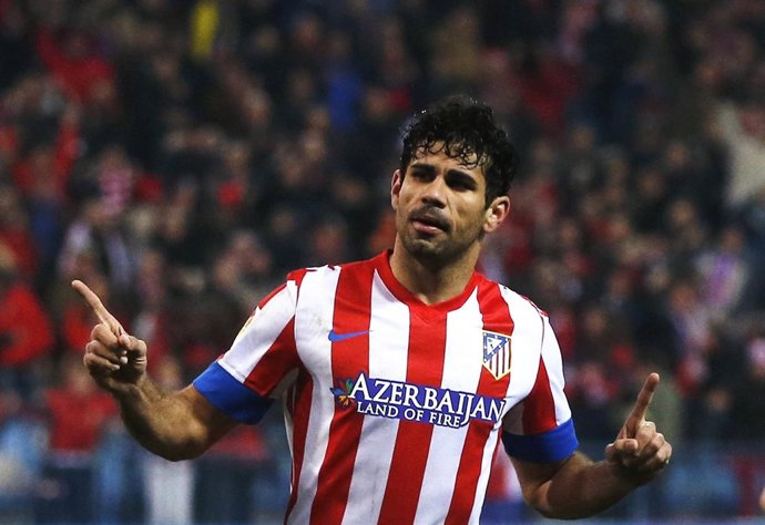 Diego Costa celebra el segundo gol ante el Sevilla