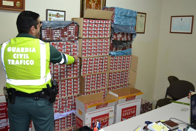 Detenido por contrabando de tabaco en Utrera (Sevilla)