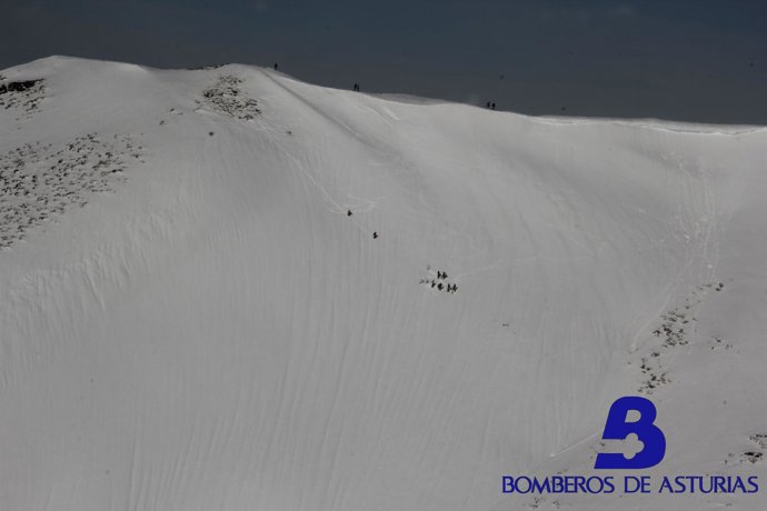 Rescate de montaña en Pajares.