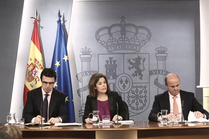 Soraya Saénz de Santamaría, en el consejo de ministros