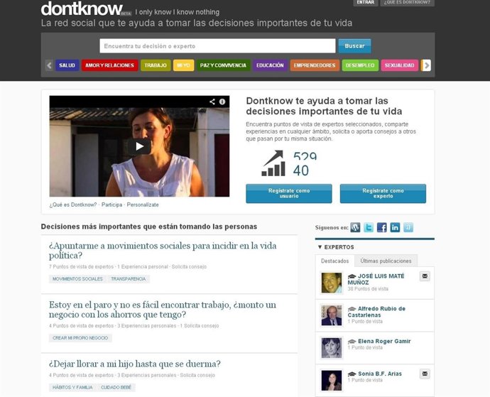 Nueva red social Dontknow
