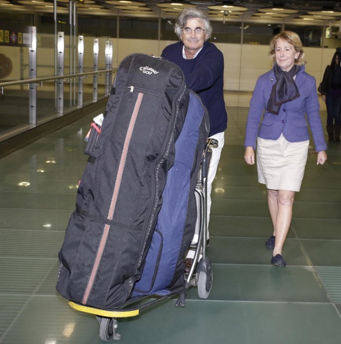 Esperanza Aguirre y su marido
