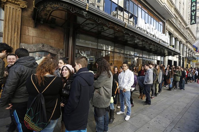 McDonald regala menús en Madrid 
