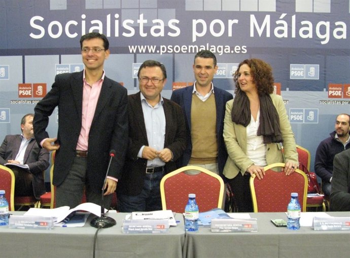 Fernández, Heredia, Bernal y Serrano en comité psoe en marbella