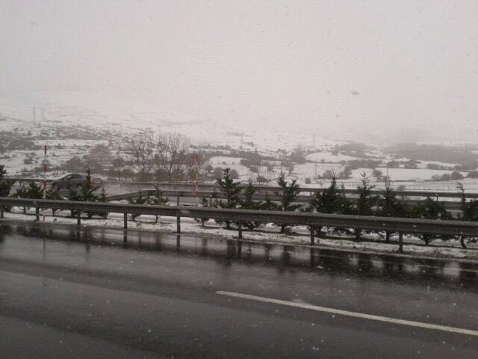Nieve en las carreteras