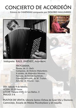 Concierto acordeón en la CNT