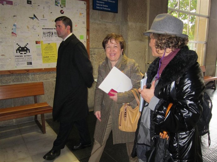 Pilar Farjas y el delegado del Gobeirno en Galicia, Samuel Juarez