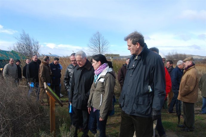 Lobón ha visitado este sábado el paraje de los Ojos de Pontil, en Rueda de Jalón