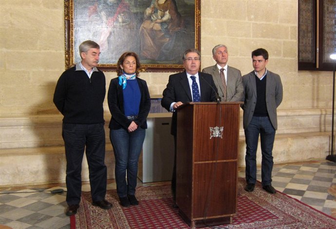 El alcalde de Sevilla, Juan Ignacio Zoido, en el Ayuntamiento.