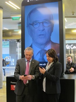 X.Trias, S.Recasens y G.Alarcón en el Welcome Mobile World Capital Barcelona