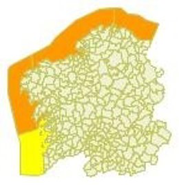Alerta martes en Galicia