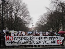 Concentración de los trabajadores de CEIN contra el ERE presentado en la empresa