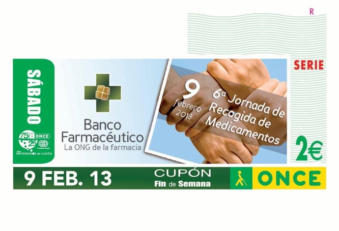 Cupón dedicado al Banco Farmacéutico
