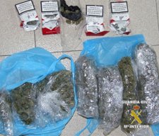 Marihuana incautada en Pilar de la Horadada