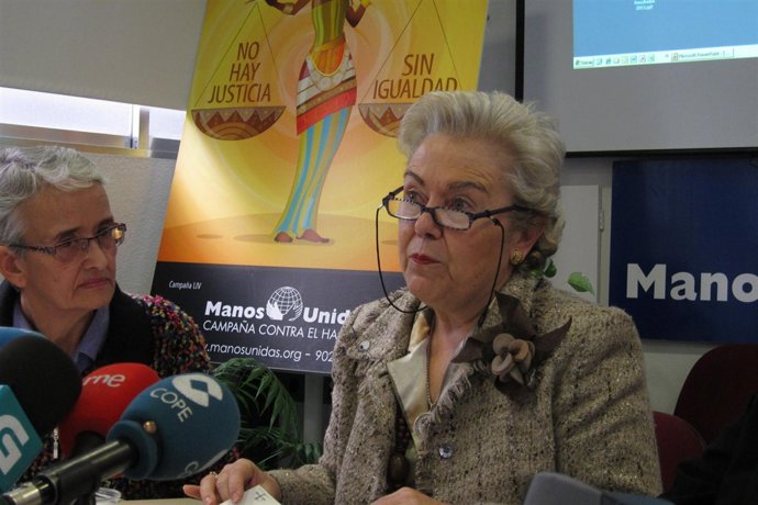 La presidenta de Manos Unidas, Soledad Suárez