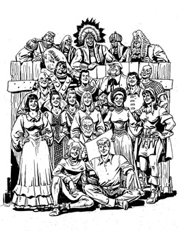 Ambrós rodeado por sus creaciones