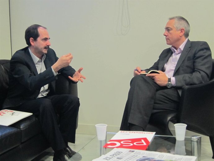 Jordi Giró (pte. De Confavc) y Pere Navarro (PSC)