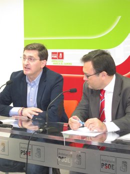 El secretario del PSOE de Almería y el de Málaga, Sánchez Teruel y Heredia