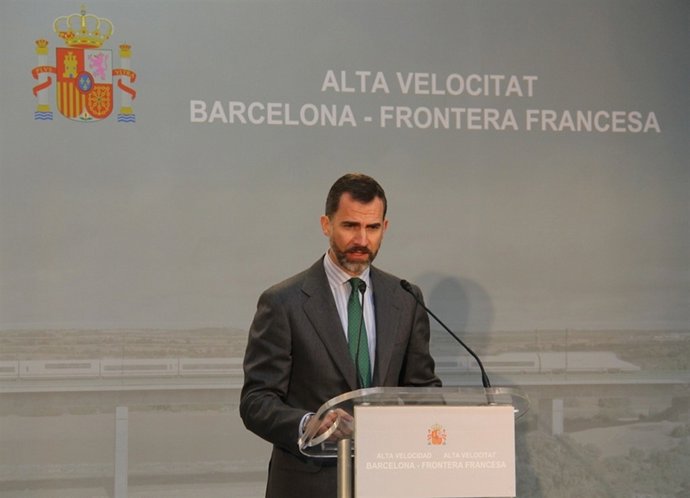 El Príncipe de Asturias, en la inauguración del AVE Barcelona-Figueres