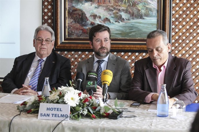 Marcos Brito, Carlos Alonso y Efraín Medina