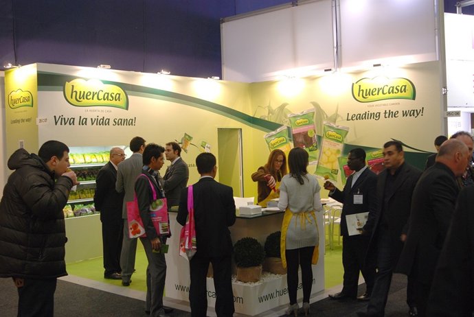 Expositor de Huercasa en Fruit Logística 2012.