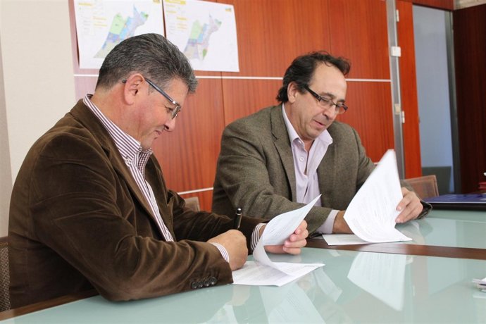 Anastasio Bastida, alcalde de Los Alcázares y Alfredo Beltrand