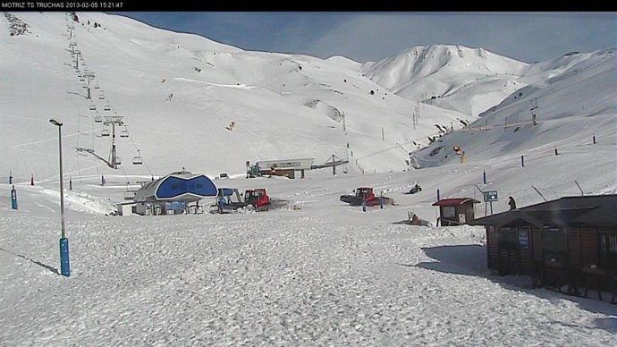 Imagen de la estación de esquí de Astún, en el Pirineo oscense