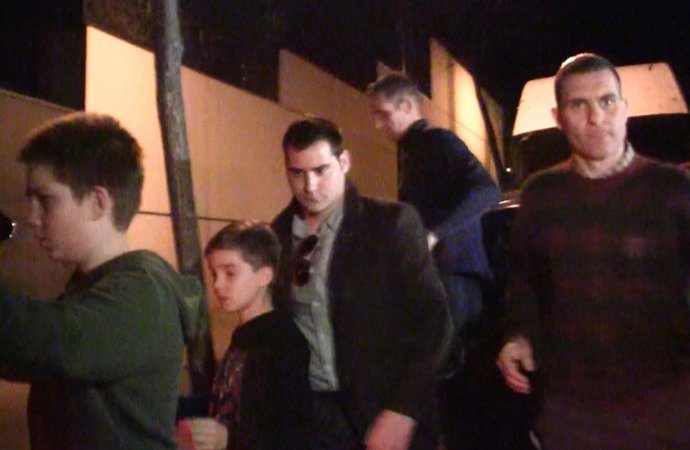 El Duque de Palma entra en su casa