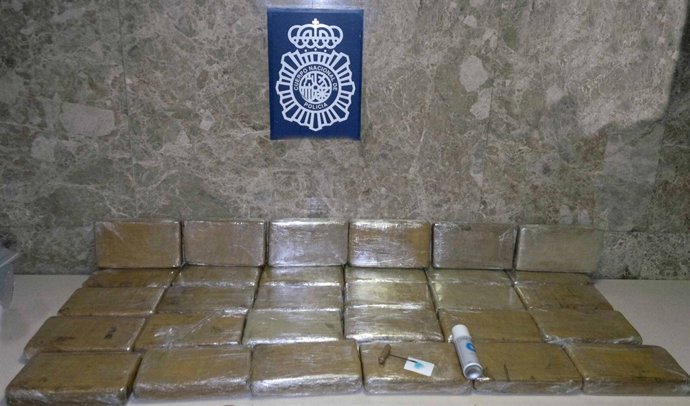 Imagen de la droga incautada