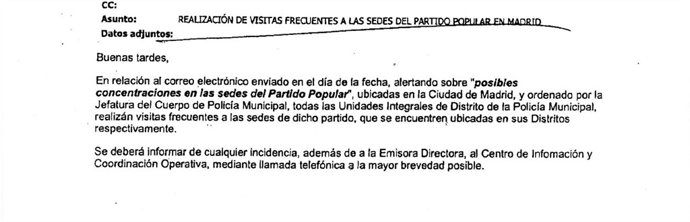 Correo electrónico enviado