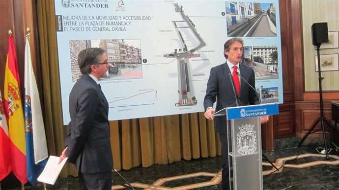 De la Serna y Díaz en la presentación del proyecto