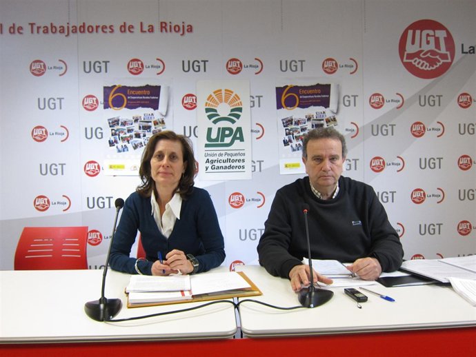Representantes de UPA-Rioja, Tomás Latasa y Mila Díez