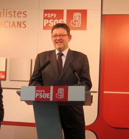 Ximo Puig en rueda de prensa