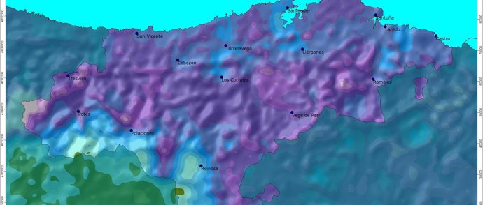 Imagen de precipitación recogida, Tiempo