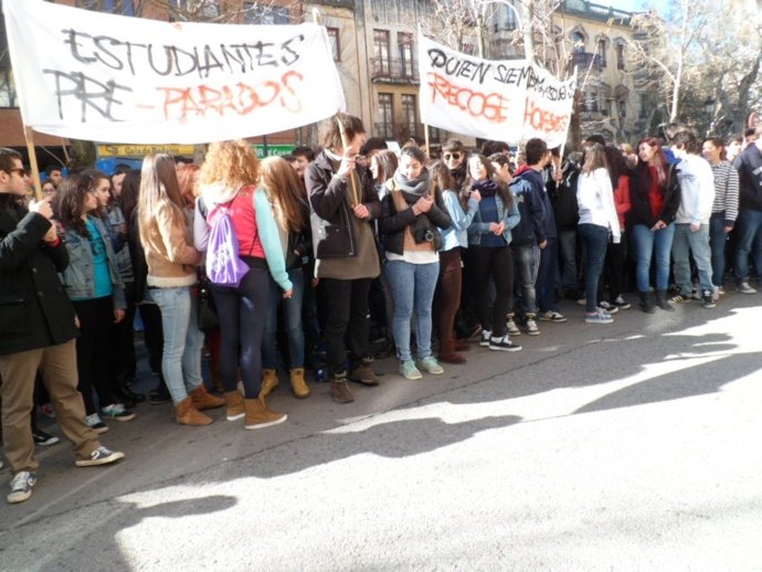 Huelga estudiantes Cáceres
