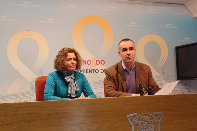Adela Castaño y Antonio Muñoz, hoy en rueda de prensa