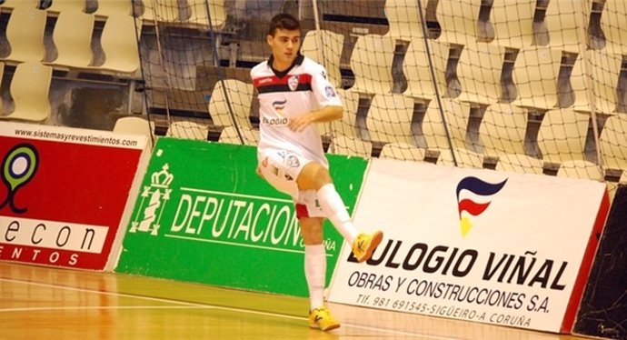 David Pazos, jugador del Santiago Futsal