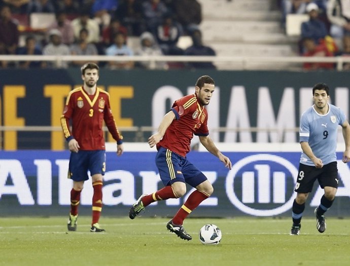 Mario Suárez debuta con la selección española