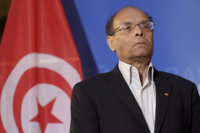 El presidente interino de Túnez, Moncef Marzuki