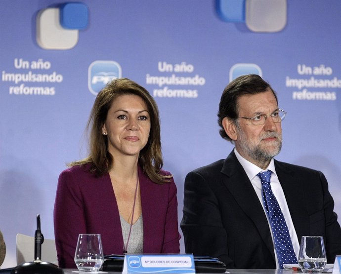 Cospedal y Rajoy en la Interparlamentaria del PP
