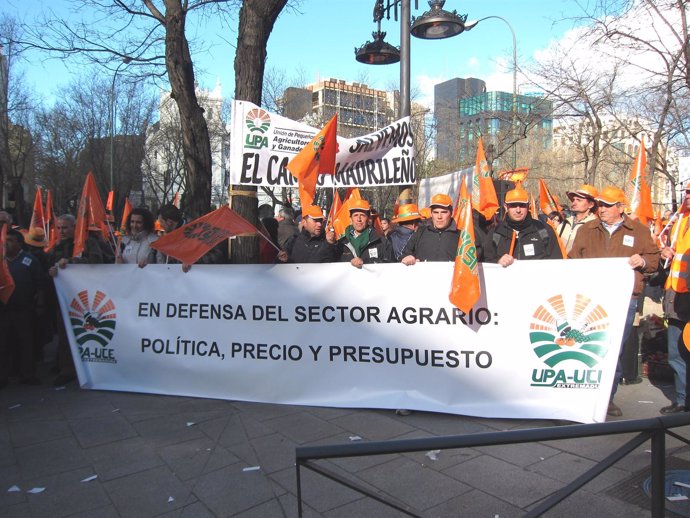 Manifestación UPA en Madrid