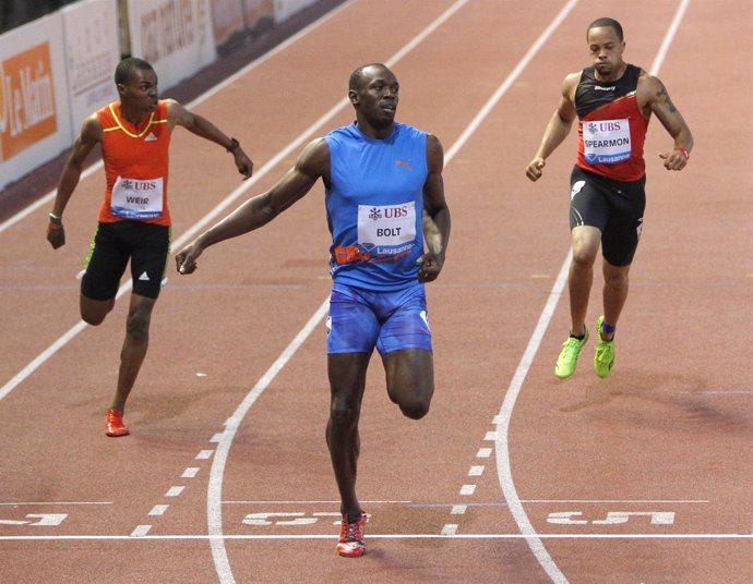 Bolt gana en los 200 metros de Lausana