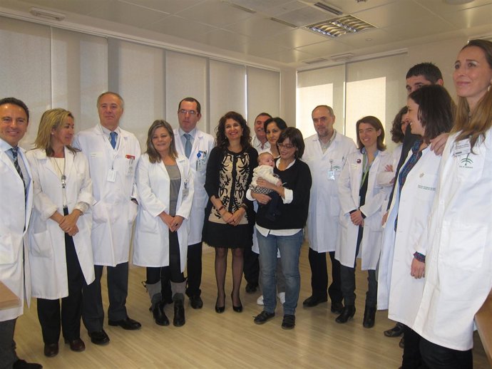 La consejera andaluza de Salud, María Jesús Montero, en el Virgen de las Nieves