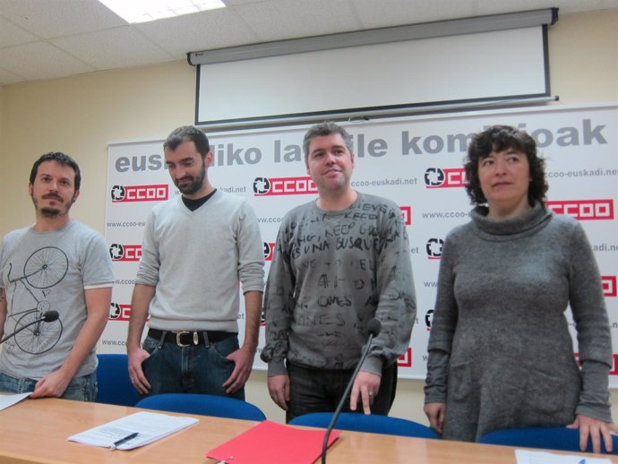 Representantes de CC.OO. Euskadi.