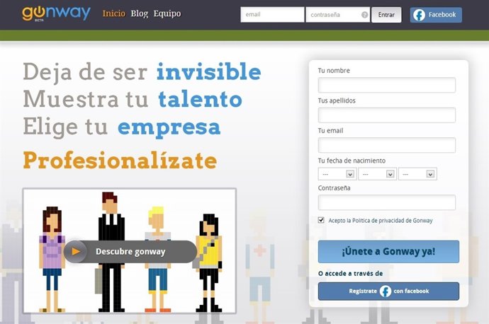 Red profesional para universitarios Gonway