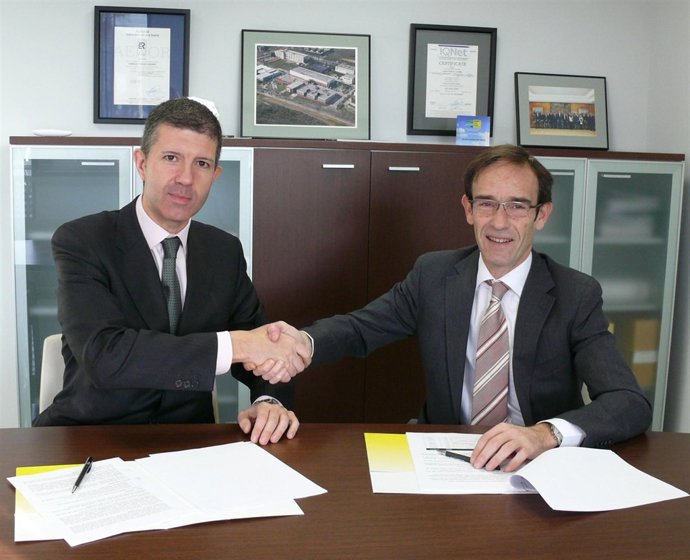 Gabriel Alarcón (Sener) y  Xavier López (Ascamm)